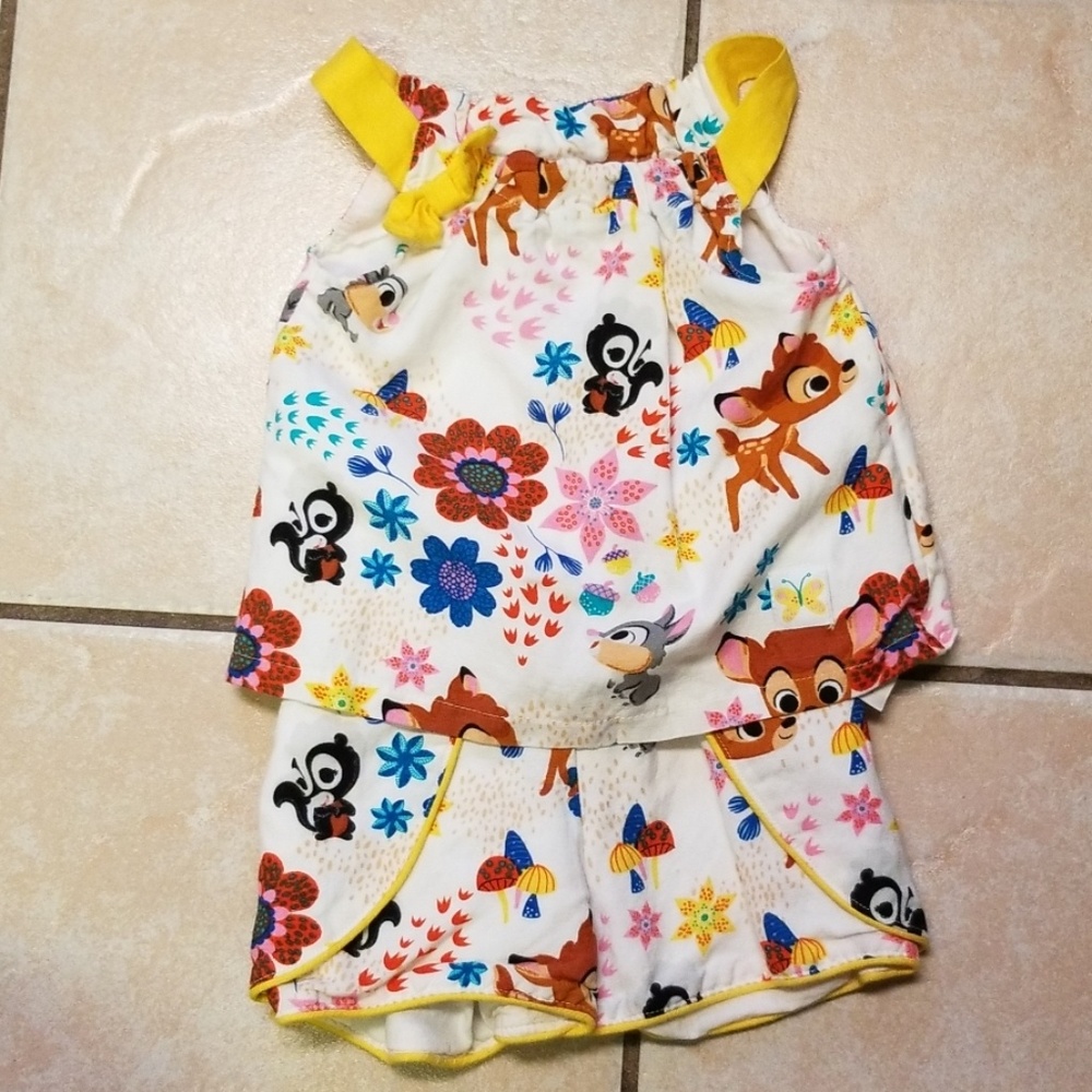 Disney 2T tank and shorts set